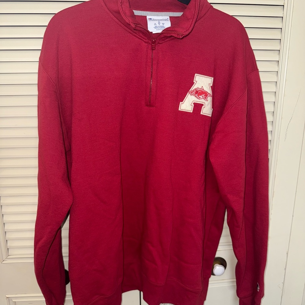Arkansas Razorbacks Champion Scarlet Quarter-Zip Pullover